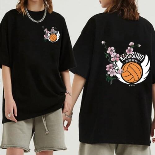 Hot Japanese Anime Haikyuu T Shirt Men Kawaii Harajuku Manga Graphic Hip Hop Streetwear Tshirt Male