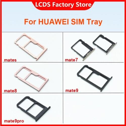 AAA Quality SD Memory Card MicroSD Holder Nano Sim Card Tray Slot Adapter For HUAWEI Mate S mate 7 mate 8 mate 9 mate 9 pro