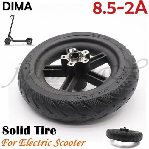 DIMA 8.5-2A wheel For Xiaomi Mijia M365 Scooter rear Wheels 8 1/2X2 Xiaomi Electric Skate Board 8.5 inch solid wheel alloy rims