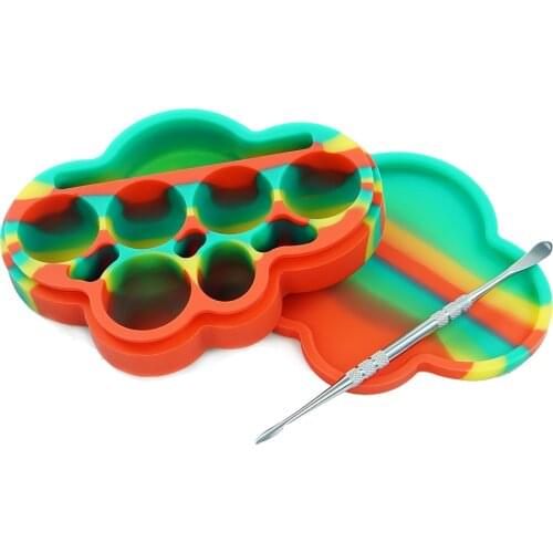 85ml Silicone Container Storage + Wax Carving Tool Multifunctional Titanium Nail Spoon Dabber Smoking Accessories