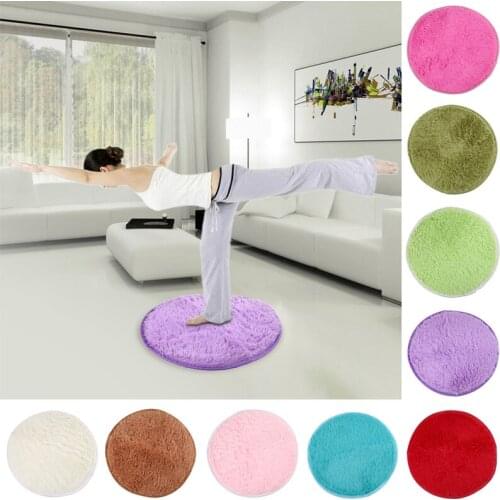 New 40cm Home Decor Bedroom Mat Door Floor Carpet Puzzle Mat Fluffy Round Foam Rug Non Slip Shower Mats