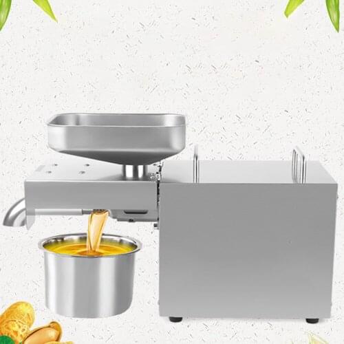 Small household oil press, intelligent stainless steel kitchen appliances, peanut oil edible oil processing equipment
