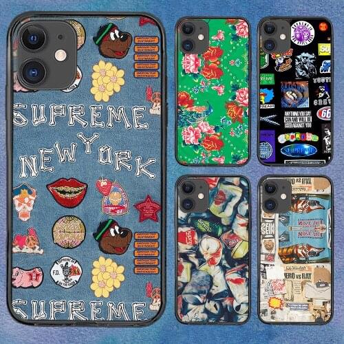 Retro Label Fashion Phone Case For iphone 12 11 6 Mini Pro XS Max X XR 7 8 Plus Soft TPU Cover 12Pro 11Pro 12Mini Funny
