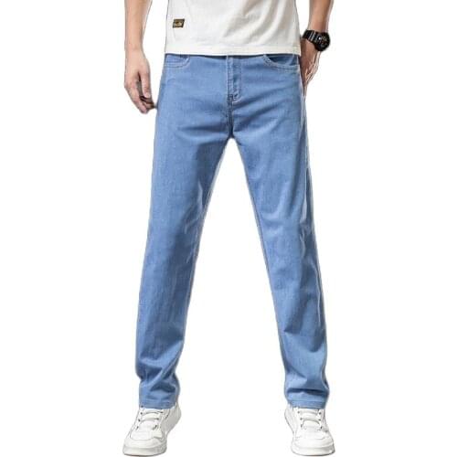 2021 Autumn New Mens Business Straight Jeans High Quality Classic Style Fashion Denim Pants Male Brand Clothes