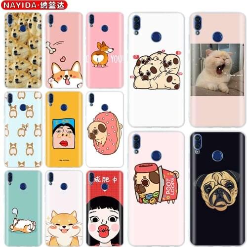 Soft TPU Case For Huawei Honor 30 20 10 9 9x Lite 30pro 20pro 30s 10i 20i 9a 8a 8x 8s Plus Cover cute anime art Dog funny