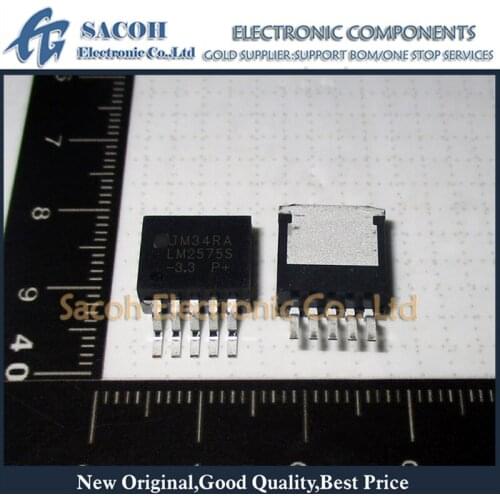 Free shipping 10Pcs LM2575S-3.3 LM2575D2T-3.3 LM2575-33IKTT TO-263 1A 3.3V Voltage Regulator