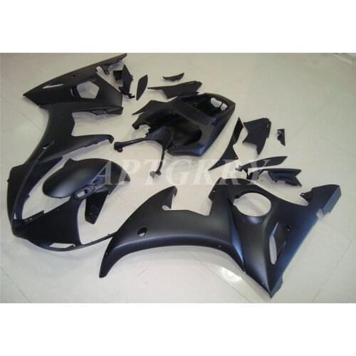 New ABS Plastic Shell Motorcycle Fairing Kits Fit For Yamaha YZF 600 R6 2003 2004 2005 R6 03 04 05 Custom Black Matte