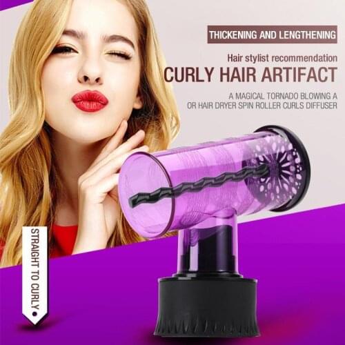 Portable hair dryer diffuser rotating detachable dryer hair dryer diffuser curler female hair styling tool strong