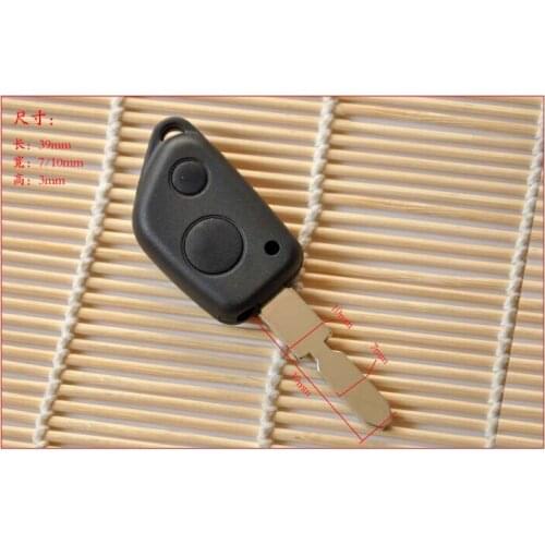High Quality 2 Button Replacement Remote Key Shell COver For PEUGEOT 306 406 Keyless Entry Remote Fob With Uncut New Blade