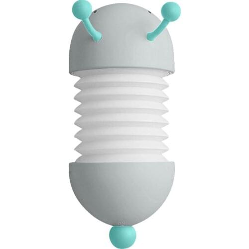LED Night-light Creative Caterpillar Shape USB Charging Magnetic Adsorption Wall Lamp Bedroom Lamp Toy Home Items