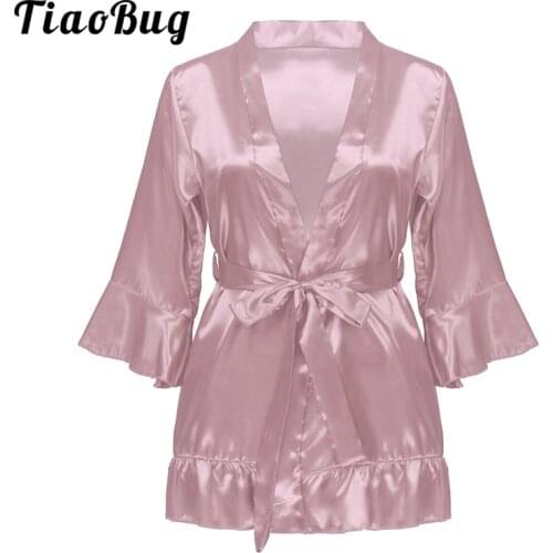 Женские короткие халаты TiaoBug China At AliExpress