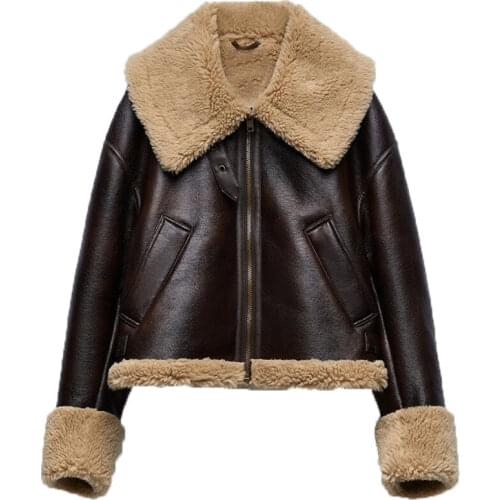 UETEEY Women's Leather Jackets