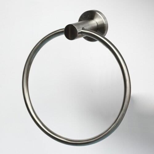 Bathroom shower towel ring holder brushed surface 304 stainless steel