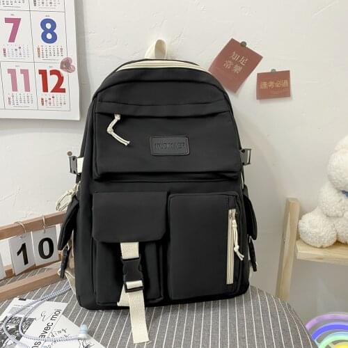 Korea Style Female Student Laptop Backpack Cute Fashion Book Schoolbag Women Travel Backpacks Harajuku Girl College Bag