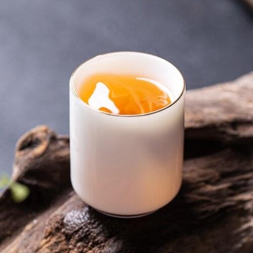 1pcs/3pcs China Ceramic Tea Cup White Porcelain Kung Fu Cups Pottery With Handle Drinkware Wine Coffee Mug Teacup Wholesale