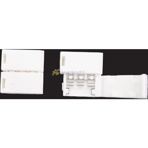 20pcs 3 PIN PCB Strip to Strip Connector for 10mm Width WS2811 WS2812B LED Strip No Welding Easy to install