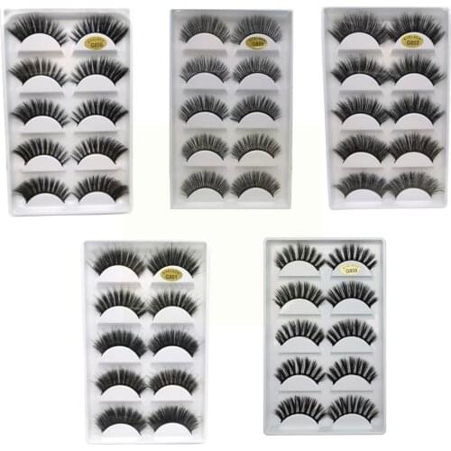3d Eyelashes Hand Made Reusable Natural Long Eyelashes Dramatic Lashes Eye Mink Lashes Soft 3d Imported Fiber Product For M F8B4