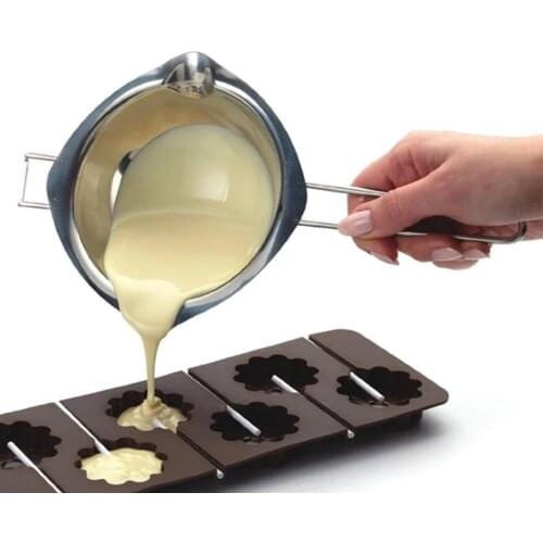 Non-Stick Pan Milk Chocolate Pot Melted Chocolate Heating Pan Pot Saucepan Hot Pot Cheese Pot With Pour Spouts