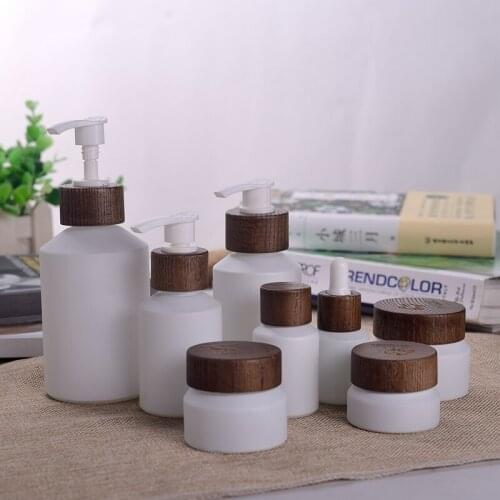 30ml white glass essential oil dropper bottle,Travel Small Cosmetic Container ,15g 50g Empty Cosmetic Makeup Container Bottle