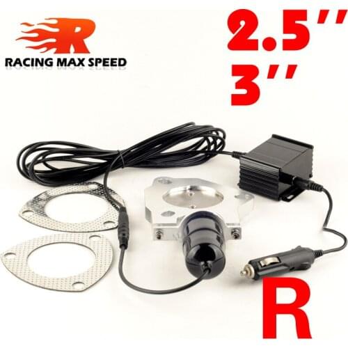 FREE SHIPPING Universal Exhaust Billet electric butterfly valve for 2.5 3.0 inch exhaust cutout system remote button CVR