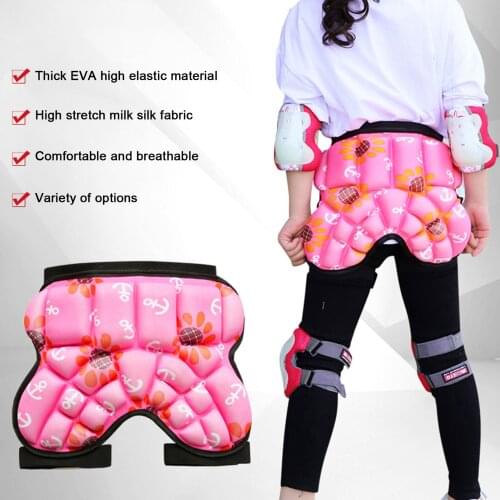 Kids Butt Pad Short Pants 3D Protection Hip Butt Protective Gear Adjustable Strap Waist Guard Impact Pad For Ski Ice High Grade