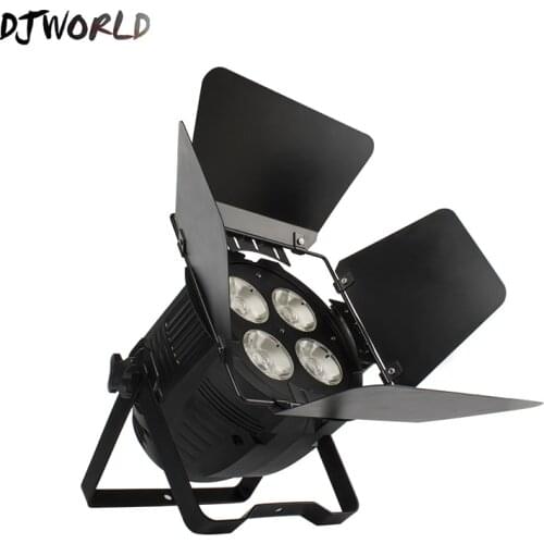 Djworld 4x50W Par Led COB Warm White Cool White Led Spotlight DJ Light 4/8 DMX Channel Stage Disso DJ Party Lights Family Party