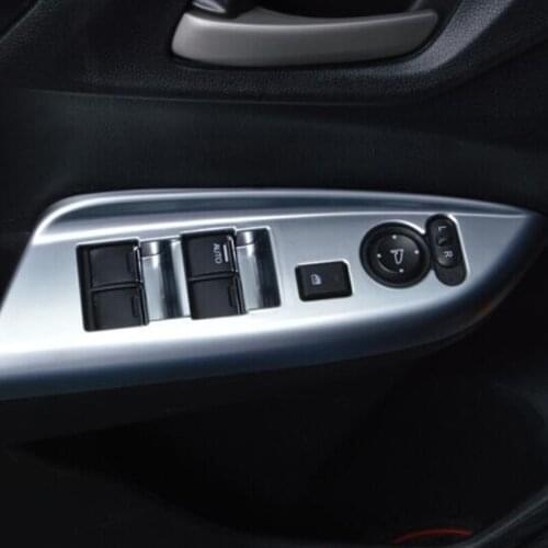 For Honda FIT JAZZ Accessories 2014 2015 2016 2017 2018 Car Styling Door Window Glass Lift Control Switch Panel Cover Trim