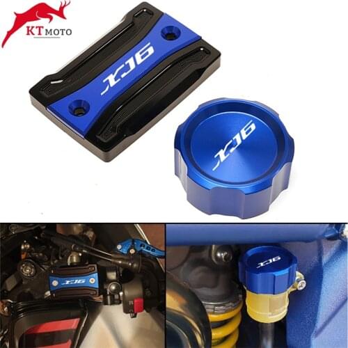 For Yamaha XJ6 XJ6F XJ6N DIVERSION 2010-2014 Motorcycle CNC Rear & Front Brake Fluid Reservoir Cap Cylinder cove