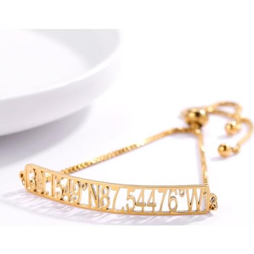 Personalized Name Bracelet for Women Custom Charm Bracelet Stainless Steel Jewelry Fitted Jewelry Adjustable bracelet