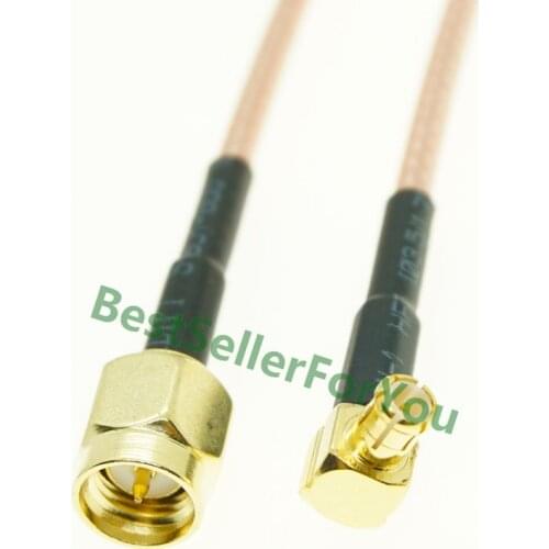 SMA Male To MCX Male Right Angle RA PLUG RG316 Pigtail Cable RF Coaxial Cable
