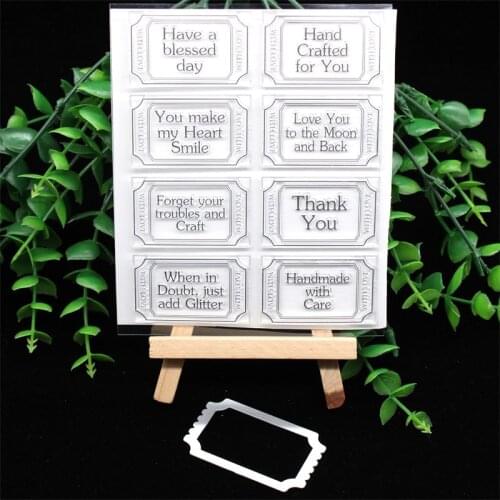 KSCRAFT Crafty Love Tickets Metal Cutting Dies Stamps for DIY Scrapbooking/photo album Decorative Embossing DIY Paper Cards