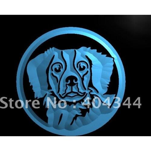 LB658- Brittany Spaniel Dog Pet LED Neon Light Sign home decor crafts