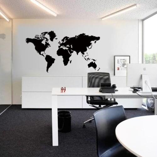105x60cm Creative World Map Wall Decal Sticker Mural Child Youth Room office home Decor Vinyl Sticker Home Decor wallpaper