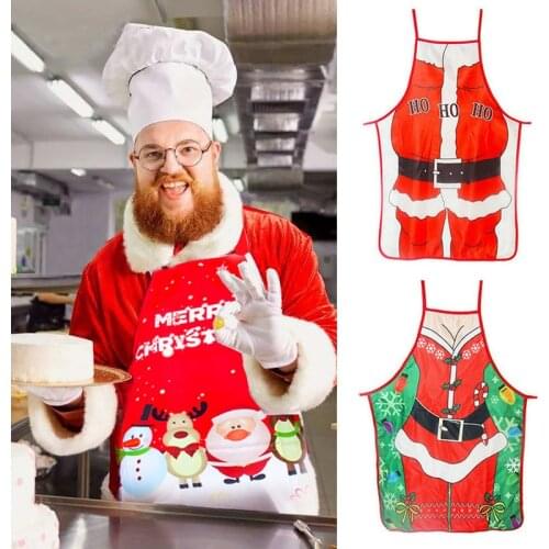 Christmas Home Decorations 1PCS Christmas Apron Santa Claus / Snowman / Elk Christmas Decorations for Home Navidad 2020 New Year