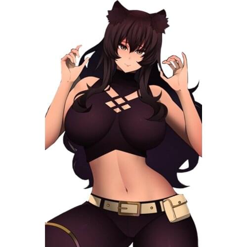 RuleMylife Sexy anime girl car stickers decal anime cute car accessories decoration pegatinas para coche