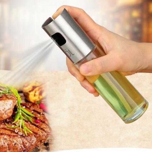 Glass Olive Oil Sprayer Oil Spray Empty Bottle Vinegar Bottle Oil Dispenser for Cooking Salad BBQ Kitchen Baking