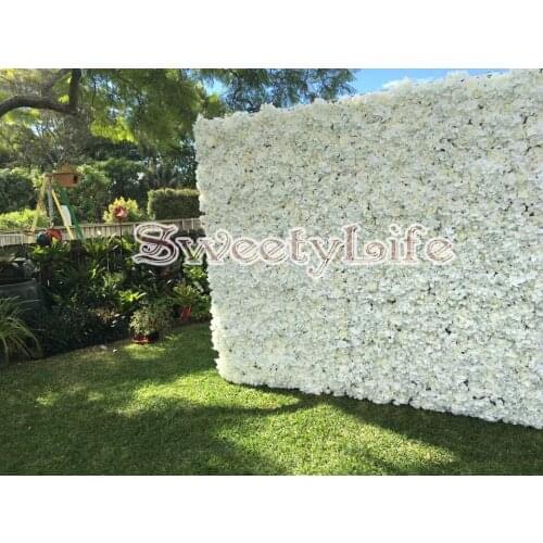 Wedding Flower Wall Flower with Stand Rose & Hydrangeas Backdrop with Aluminum Folded Pipe Event Props