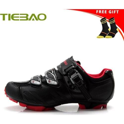 Tiebao Cycling Shoes Men Sneakers Women Breathable MTB Bike Riding Self-Locking Sports Bicycle Racing Shoes Superstar Shoes