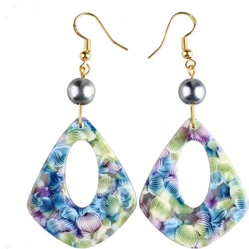 Women Acrylic Dangle Earrings Designer Angel Wings Drop Earings Trend Earring Women Hawaiian Accessories