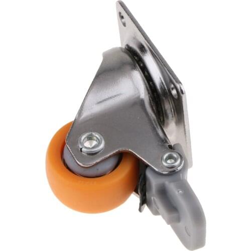 1inch Industrial Swivel Caster Wheels 13kg Capacity Heavy Duty Polyurethane PU Swivel Casters With 360 Degree For Furnitures