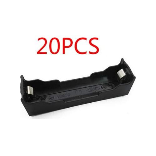 20PCS 18650 Battery Holder Plastic Battery Holder Case Storage Box 1*18650 Holder 3.7V" with Pin 18650 Battery Holder Diy