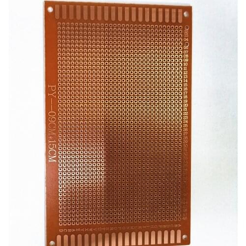 5pcs 9x15 9*15cm Single Side Prototype PCB Universal Board Experimental Bakelite Copper Plate Circuirt Board yellow