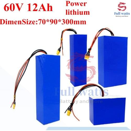 60v unicycle battery pack li-ion 60v 12ah lithium ion electric scooter battery 60v 12ah for skateboard 500w 900w + charger