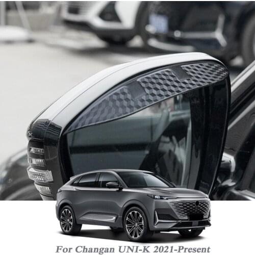 Car Rearview Mirror Rain Eyebrow Auto Shield Snow Guard Sun Side Visor Shade Protector For CHANGAN UNI-K 2021-PresentAccessories