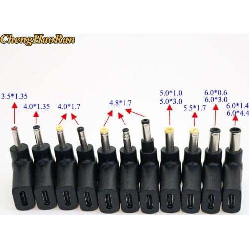 For Lenovo for Asus Notebook Charger Laptop Power Adapter Connector Dc Plug USB Type C Female to Universal Male Jack Converter