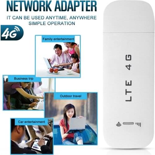 Hot Sale! 4G LTE USB Modem Adapter Wireless USB Network Card Universal Wireless Modem White 4g WiFi Router 2021