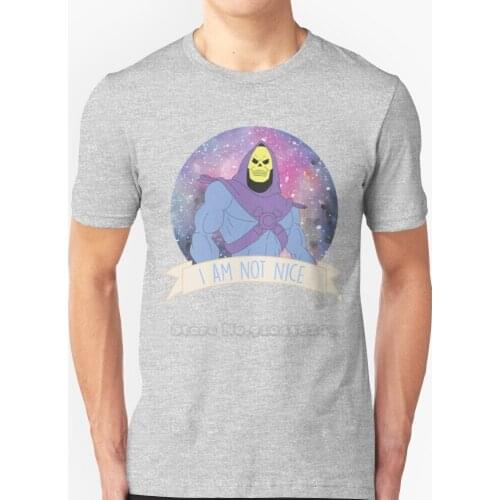 I Am Not Nice - Skeletor New Summer Lovely Design Hip Hop T-Shirt Tops Skeletor He Man Cartoons