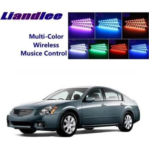 LiandLee For NissanMaxima Maxima A34 2004~2008 Car Interior UnderDash FootWell Seat Accent Music Rhythm Ambient Light