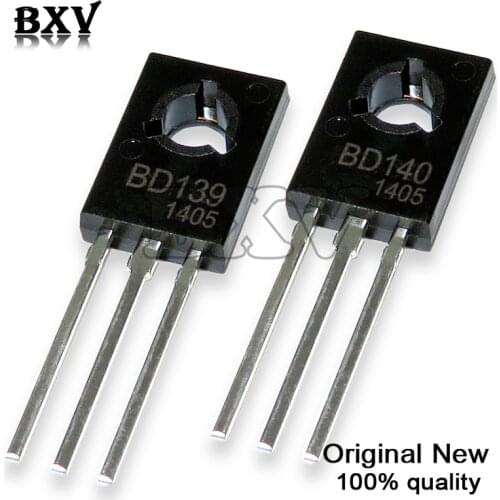 20PCS BD139 BD140 ( 10PCS BD139 + 10PCS BD140 ) TO126 TO-126 new voltage regulator IC In Stock