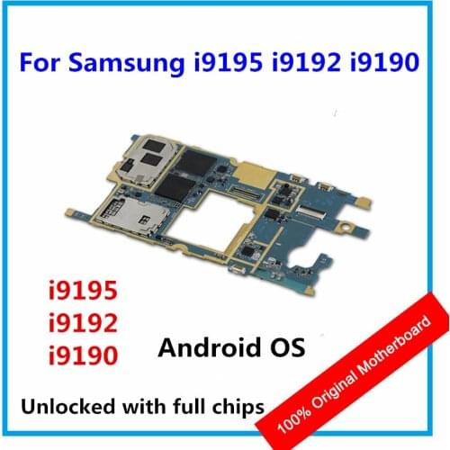 Original Motherboard For Samsung Galaxy S4 Mini i9195 i9190 i9192 Logic Mainboard With Chips 100% Android OS System